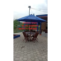 Payung Taman Cafe kayu jati custem 